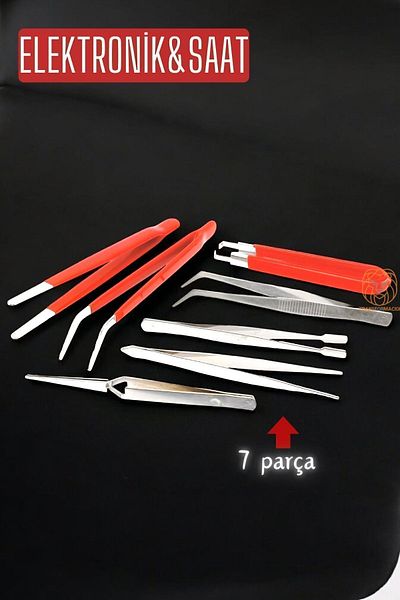 MasterCare Gaetano 7 PieCe EleCtorniC Tweezers Set - 715490