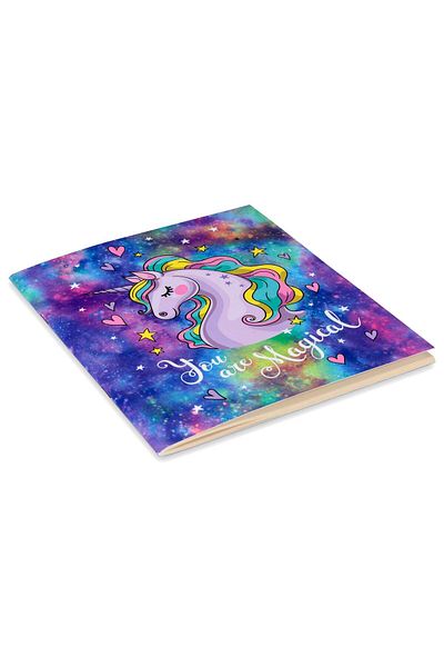 4nio Тънък квадратен тефтер Magic Unicorn