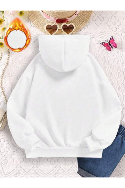 AFROGİYİM Φούτερ με φούτερ με κουκούλα Unisex με στάμπα με κουκούλα και λουλούδια