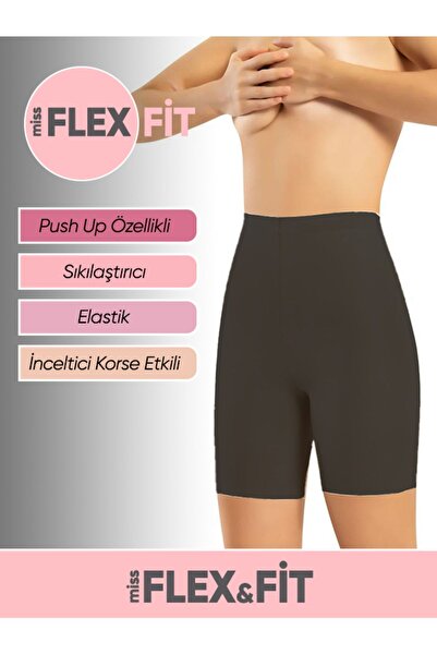 jilly jo مشد شورت سيليكون عالي الخصر مقطوع بالليزر - معزز للبطن والقاعدة