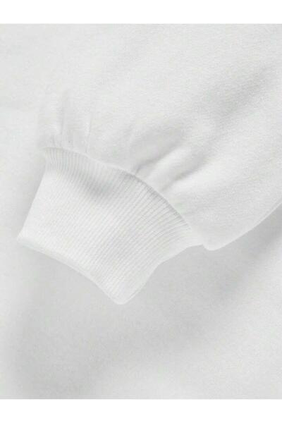 AFROGİYİM Γυναικείο φούτερ με στάμπα με πεταλούδα, βαμβακερή κουκούλα