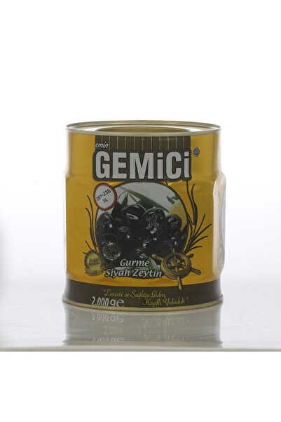 Gemici Zeytin Gemici Gurme Siyah Zeytin ( 201-230 Xl Kalibre ) 2 Kg Teneke