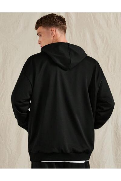 AFROGİYİM Unisex Sculpture Printed Oversize Hooded Hoodie