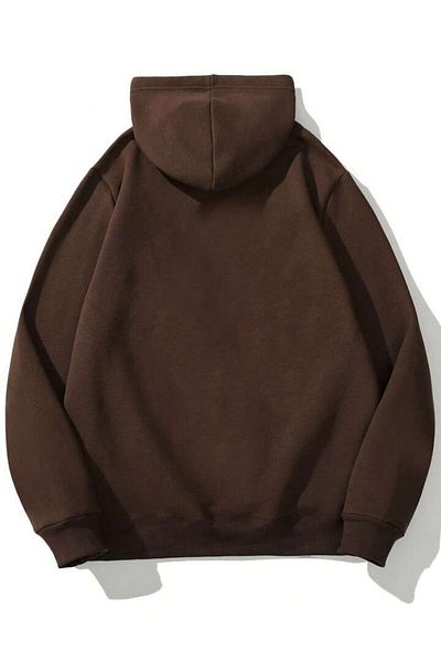 AFROGİYİM Unisex Spider Star Printed Oversize Hooded Hoodie