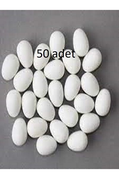 tuana kafes Kanarya ve Muhabbet kuşları için Sahte Yumurta 50 Adet