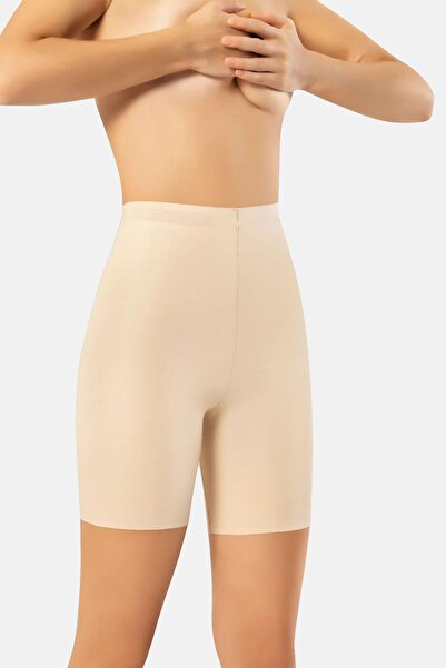 jilly jo مشد شورت نسائي من السيليكون عالي الخصر مقطوع بالليزر - قطعة واحدة