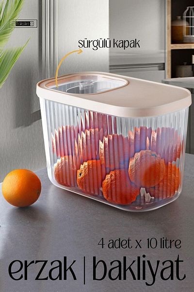 Transformacion Multibox Food Pulses Box Sliding Lid 10 Liters 4 Pieces718472
