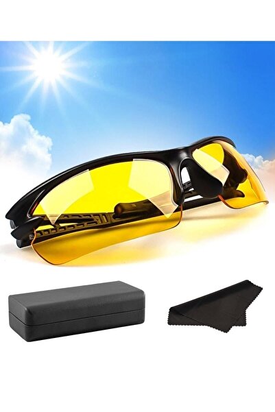 KaktüsKedi Wind Rüzgar Korumalı Gece Görüş Gözlüğü + Gözlük Kutusu