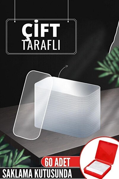 Transformacion Pvc Nano Çift Taraflı Yapıştırıcı 60 Adet Sonsuz Alanda Kullanım