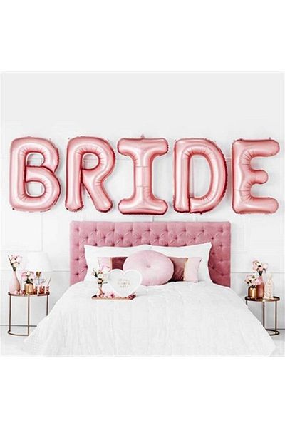 eğlencemarketi Bride Letter Balloon Set 80 Cm