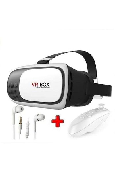VR BOX مجموعة نظارات الواقع الافتراضي 3D 3in1