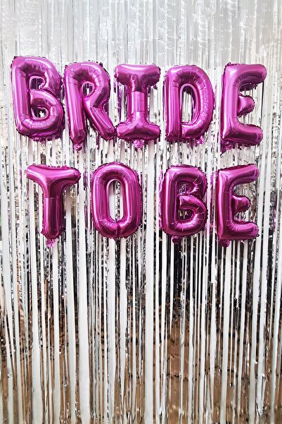 PEKSHOP مجموعة بالونات العروس تو بي باللون الفوشيا من بالونات العروس تو بي ال...