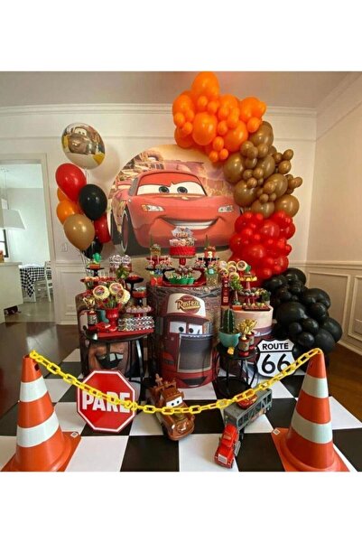 eğlencemarketi Kırmızı Araba Balon Konsept