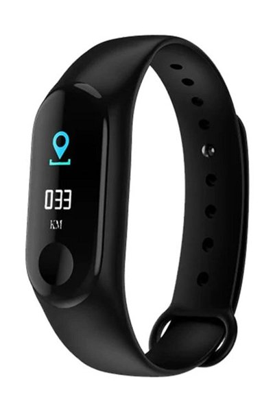 pazariz M3 Akıllı Bileklik Saat Watch Band Silikon Kordon Kayışlı