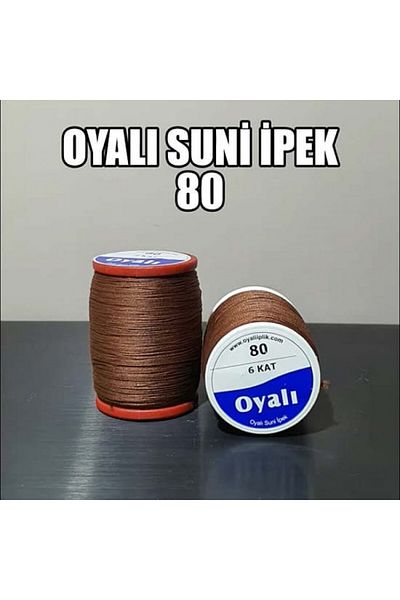 OYALI ΤΕΧΝΗΤΟ ΜΕΤΑΞΩΤΟ ΝΟ:80 Κλωστή κεντήματος 4 στρώσεων