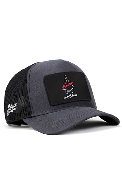 BlackBörk V2 Respect - 2 Kaan Licensed Anthracite-μαύρο καπέλο Trucker