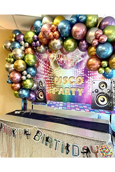 PEKSHOP Krom Balon Zinciri Rengarenk 100 Adet
