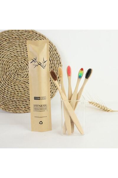 pazariz Vegan Bambu Diş Fırçası %100 Bioçözünür Naturel Sap Doğal Ürünler
