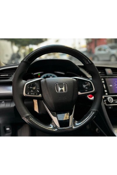 dk direksiyon Kaplamacı HONDA FC5 ARACA ÖZEL DİKMELİ DİREKSİYON KILIFI(MİCROF...