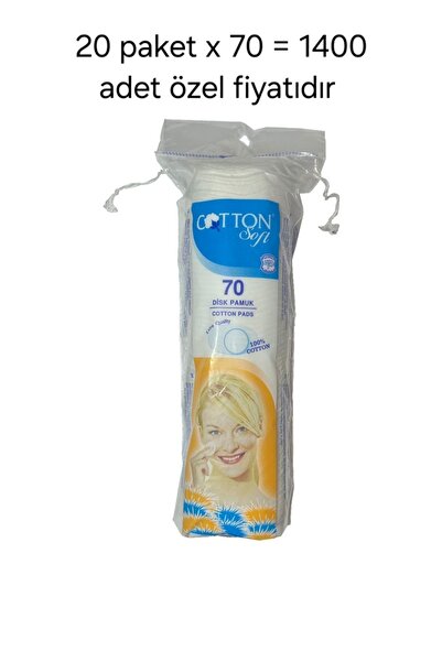 Cotton Soft Disk Pamuk 70 Li *20 Pkt