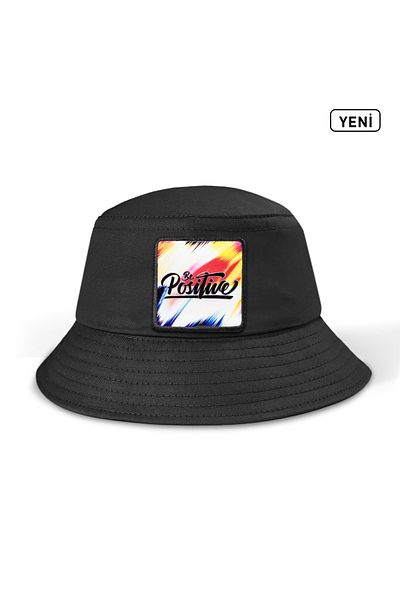 BlackBörk Черна шапка с лого на Bucket Positive