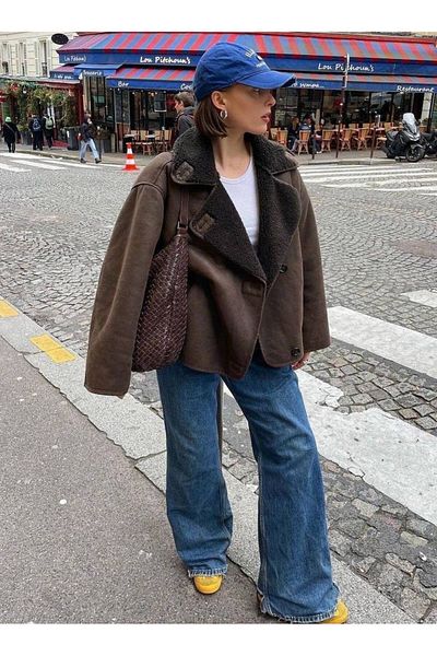 ZF BUTİK Schwarze Oversize-Damenjacke