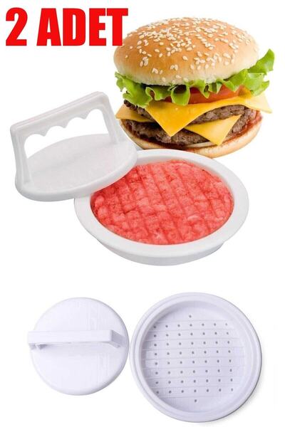 pazariz Hamburger Press Ve Köfte Kalıbı 2 Adet Hamburger Köfte Şekillendirici...