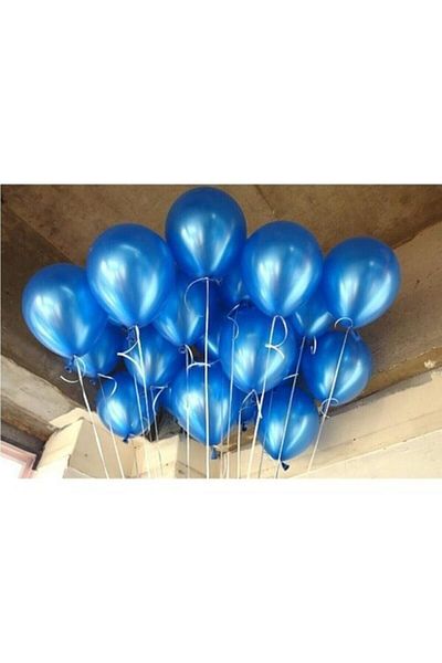 HBK Dark Blue Metallic Balloon 15 Pieces