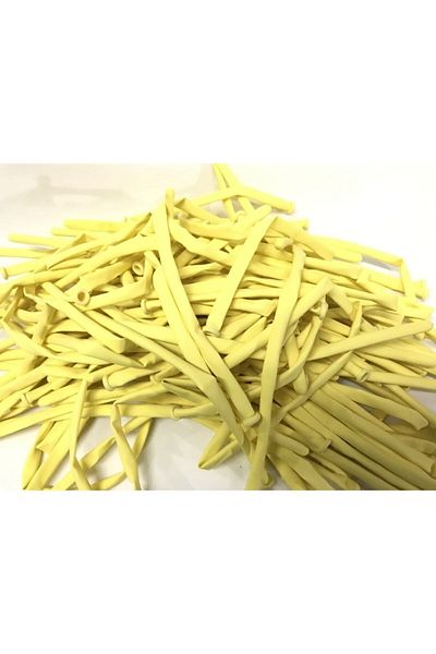 eğlencemarketi Model 260 Sausage Macaron Balloon 10 Pieces Yellow