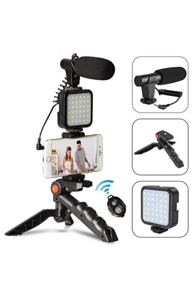 pazariz Home Paket Kit Video Fotoğraf Çekim Bluetooth Kumandalı Işık Ring You...