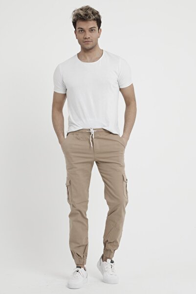 DawRazz Ανδρικό παντελόνι Cargo με ελαστικό πόδι