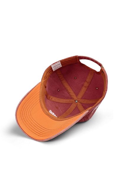 BlackBörk Vintage Baseball Yesterday Now Tomorrow Embroidered Orange Hat