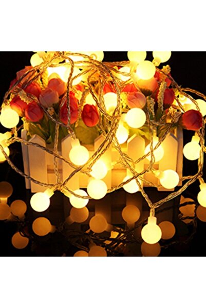 Xnews Pilli Top Ledli Mini Ampüllü Led Işık Top Led Aydınlatma 10 Ledli
