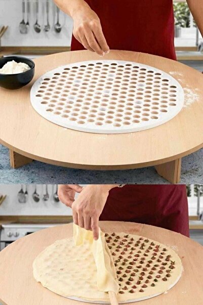 pazariz Pratik Mantı Kalıbı Mantı Kesme Aparatı Büyük Boy 42 Cm Mantımatik