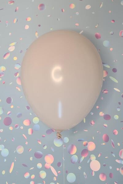 PEKSHOP بالون لون بيج رملي ريترو 10 قطع - 12 بوصة 30 سم للحفلات