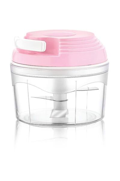 pazariz İpli El Rondosu 3 Bıçaklı Pratik Ip Çekmeli Doğrayıcı Mutfak Mini