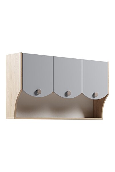 Meltem Fiona Gri Genç Odası Duvar Modülü