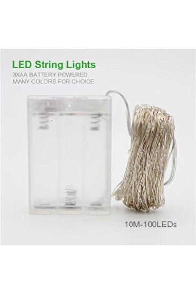 Anycast 5 m Peri Rgb 50 Led Pilli Noel Parti Yılbaşı Ağaç Dekoratif Aydınlatma Lambası Animasyonlu Süsleme