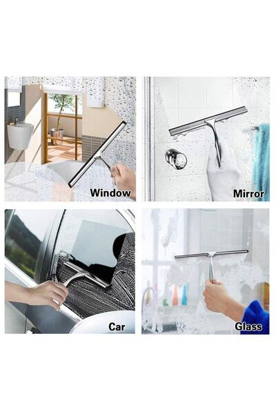 pazariz Metal Cam Çekcek Camsil Silikon Uç En Kalitelisi 35 Cm