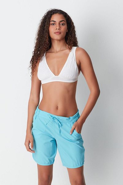 C&City Türkisfarbene Damen-Badeshorts – BN-16