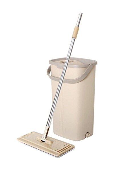 pazariz Magic Flat Mop Yer Duvar Silme Microfiber Paspas Temizlik Seti + 4 Adet Bez