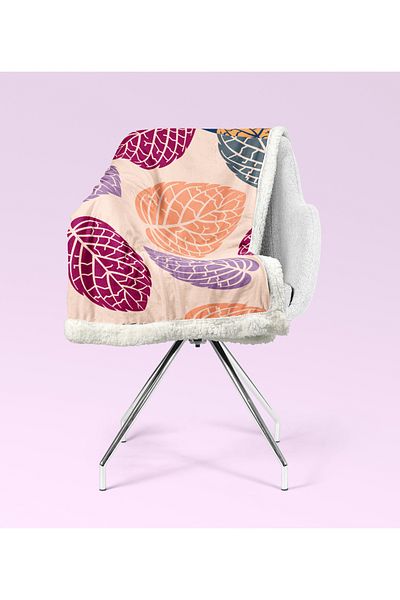 YORKADESIGN Sherpa Patterned Thick Double Tv Blanket