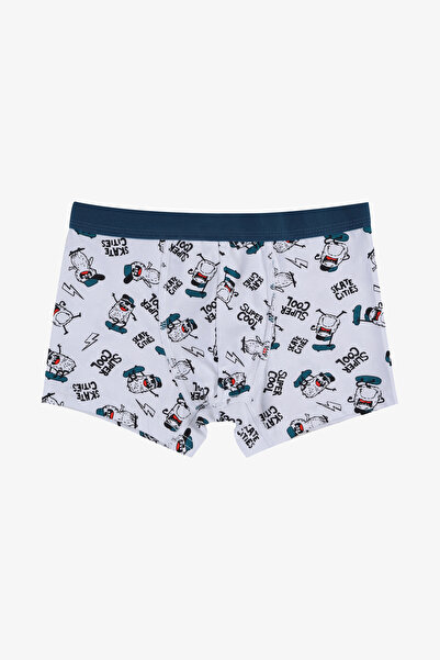 koza iç giyim Boy's Super Cool Patterned Athlete Boxer Set