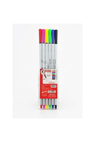 blackleg Osaka Fineliner Set of 6 - Writing, Drawing, Graffiti and Sketching Pencils