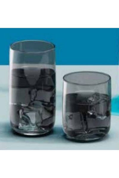 Paşabahçe 420112-420805 Iconic Gray Water-soft drink Glass 12 Pieces