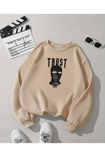 BENROMA Παιδικό φούτερ με στάμπα Trust Character Unisex Crew Neck