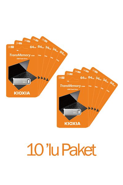 Kioxia USB 3.2 Gen 1 TransMemory U366 - حزمة من 10 ذاكرة فلاش