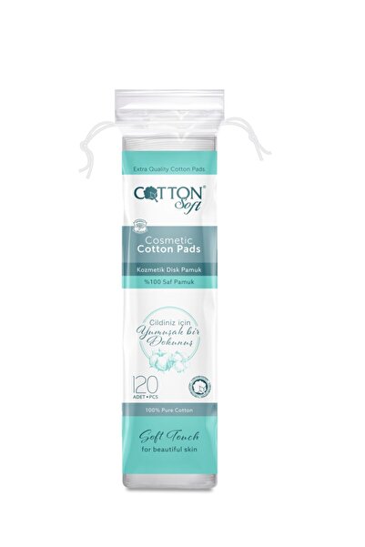Cotton Soft 12oli Disk Makyaj Temizleme Pamuğu 12li Paket