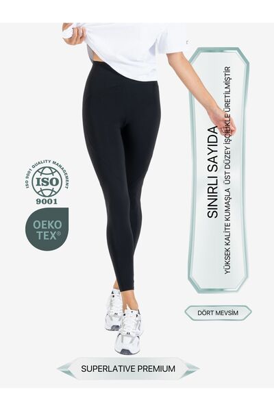 FABRANS Kadın Yüksek Bel Tayt Superlative Premium - Toparlayıcı Tayt & Şekil Verici Günlük & Spor Taytı