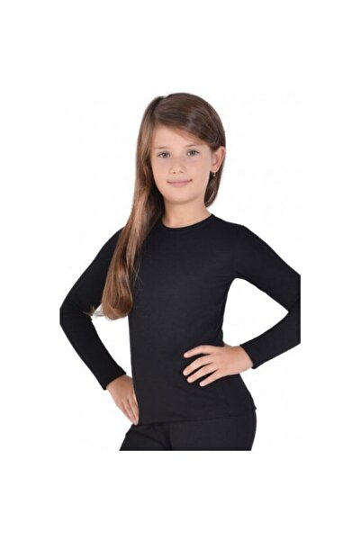 bonbonetti chocolate baby&kids Κοριτσίστικο μαύρο θερμικό τοπ